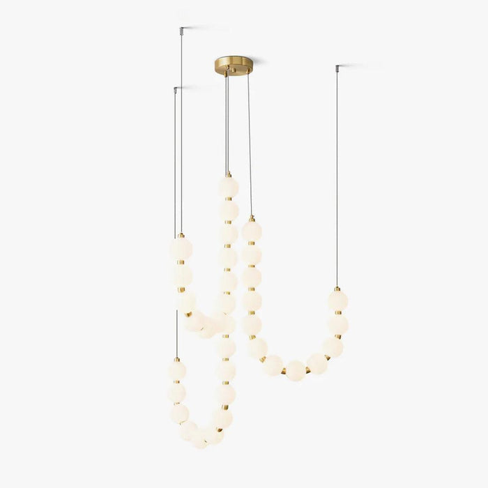 Glass Pearl Necklace Chandelier - DWHOME
