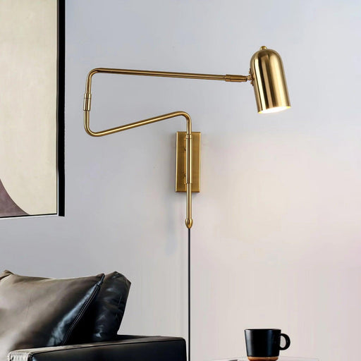 Adjustable Arm Plug In Wall Lamp - DWHOME