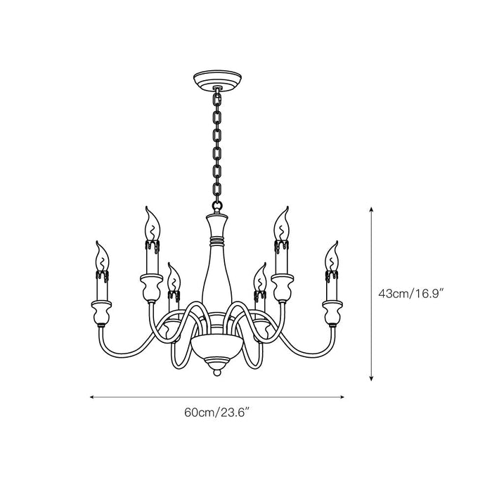 Afralia Wooden Chandelier-DWHOME