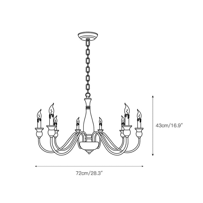 Afralia Wooden Chandelier-DWHOME