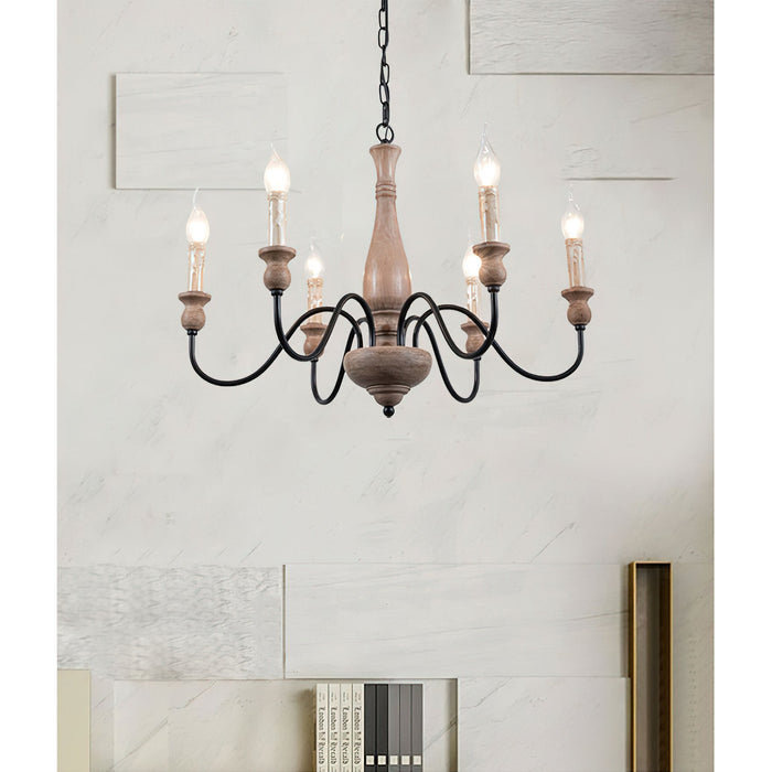 Afralia Wooden Chandelier-DWHOME