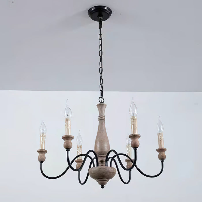Afralia Wooden Chandelier-DWHOME