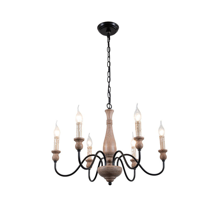 Afralia Wooden Chandelier-DWHOME