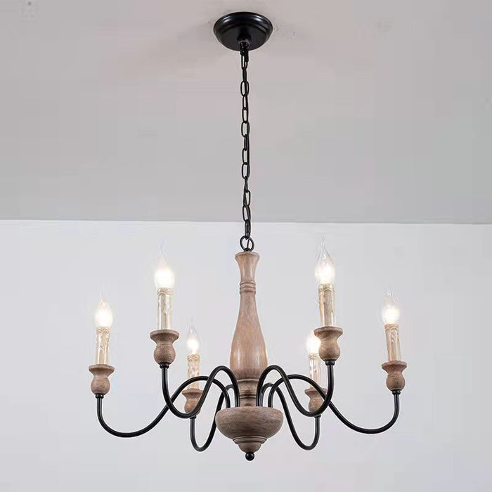Afralia Wooden Chandelier-DWHOME