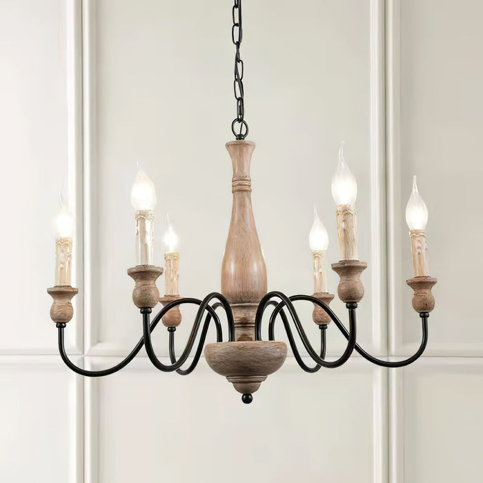 Afralia Wooden Chandelier-DWHOME