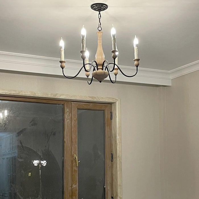Afralia Wooden Chandelier-DWHOME