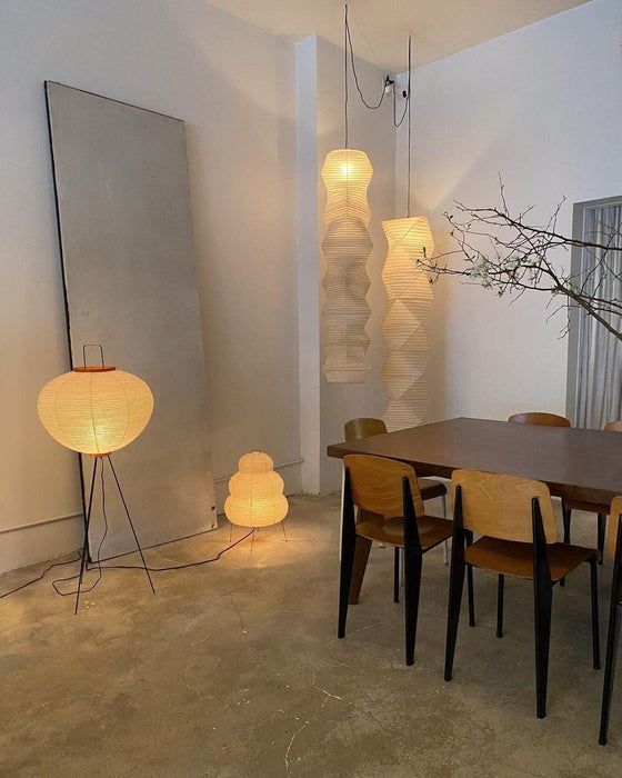 Rice Paper Floor Lamp-DWHOME