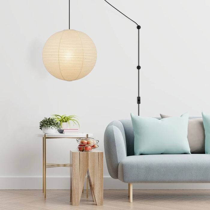 Washi A Round Swag Light-DWHOME