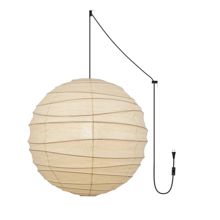 Washi Paper Pendant Swag Lamp-DWHOME