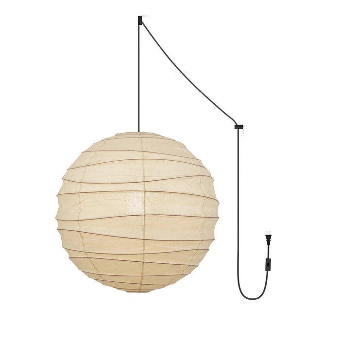 Washi Paper Pendant Swag Lamp-DWHOME