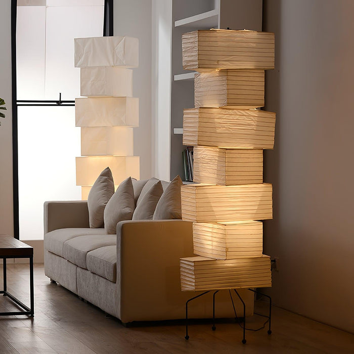 Lana Stacked Floor Lamp-DWHOME