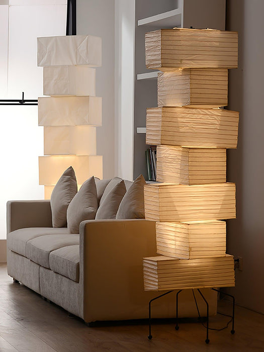 Lana Stacked Floor Lamp-DWHOME
