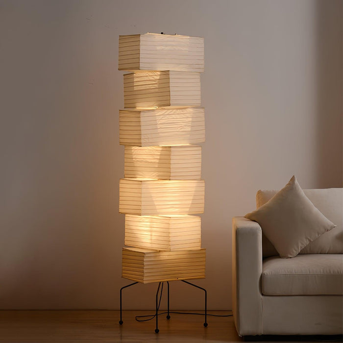 Lana Stacked Floor Lamp-DWHOME