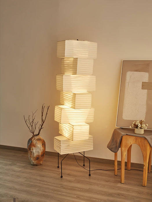 Lana Stacked Floor Lamp-DWHOME
