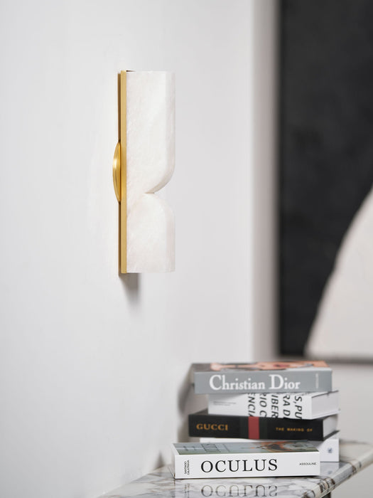 Alabaster Essence Plug-in Wall Sconce-DWHOME