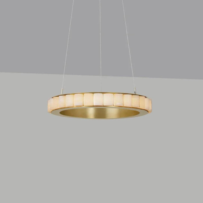 Alabaster Avalon Halo Chandelier-DWHOME