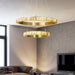 Alabaster Avalon Halo Chandelier-DWHOME