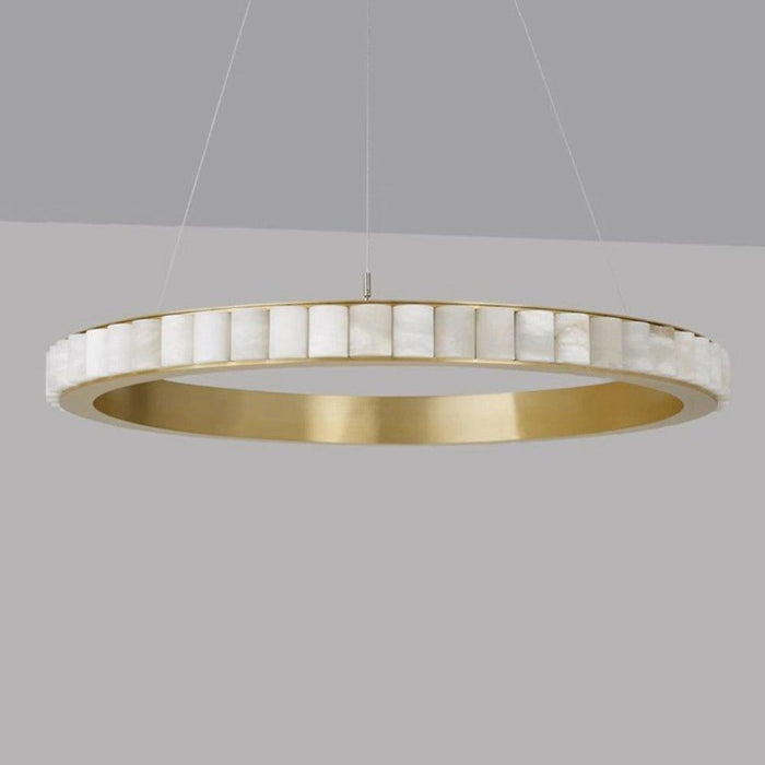 Alabaster Avalon Halo Chandelier-DWHOME