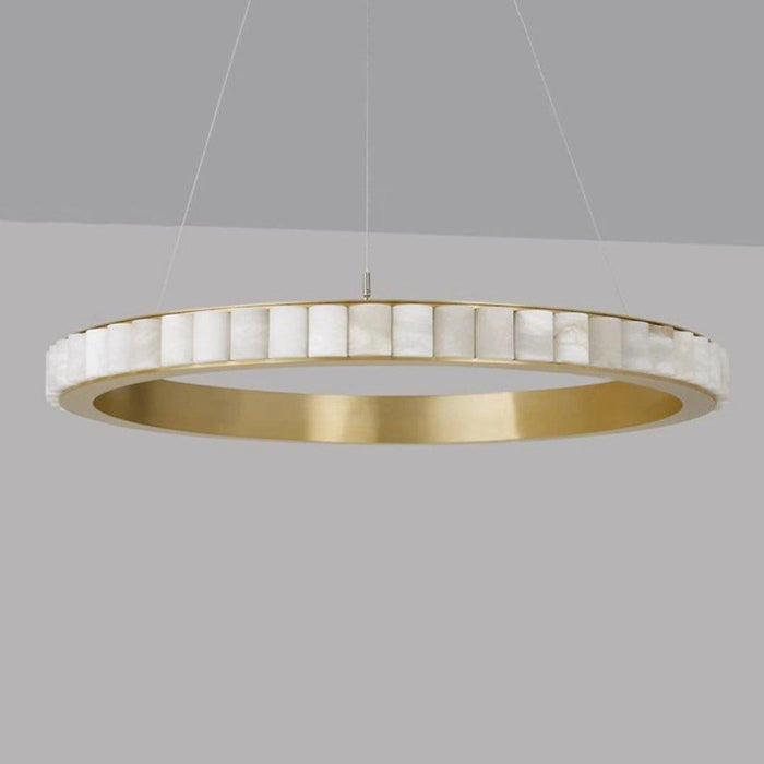 Alabaster Avalon Halo Chandelier-DWHOME