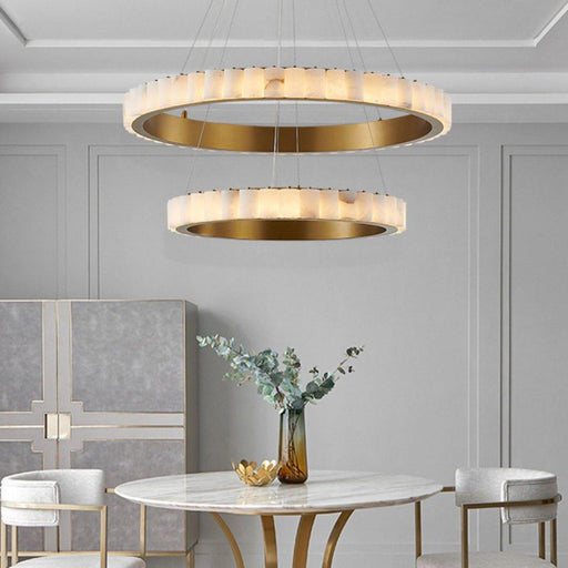 Alabaster Avalon Halo Chandelier - DWHOME
