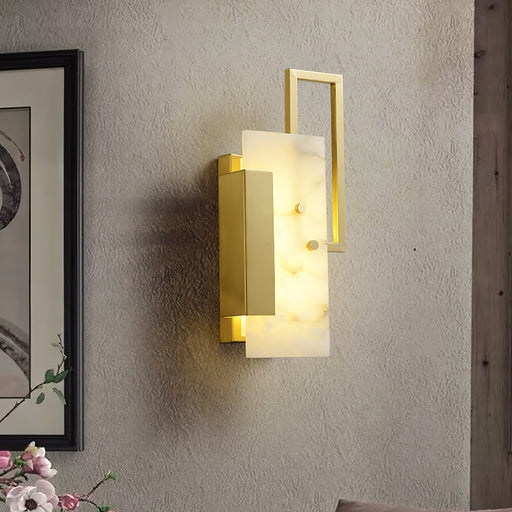 Althea Alabaster Wall Sconce-DWHOME