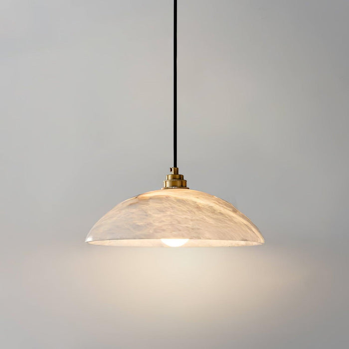 Alabaster Dome Pendant Lamp-DWHOME