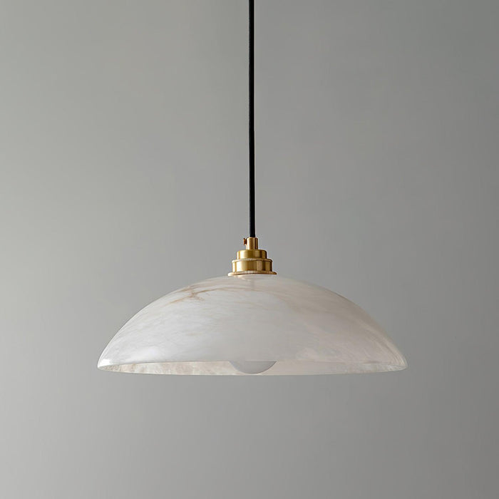 Alabaster Dome Pendant Lamp-DWHOME