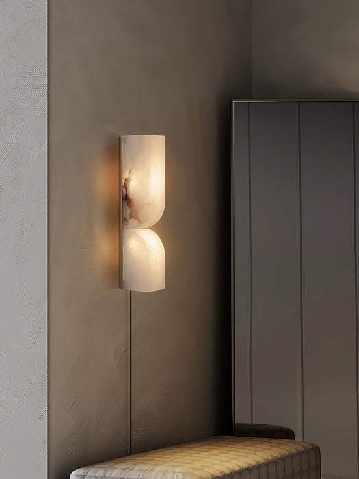 Alabaster Essence Plug-in Wall Sconce-DWHOME