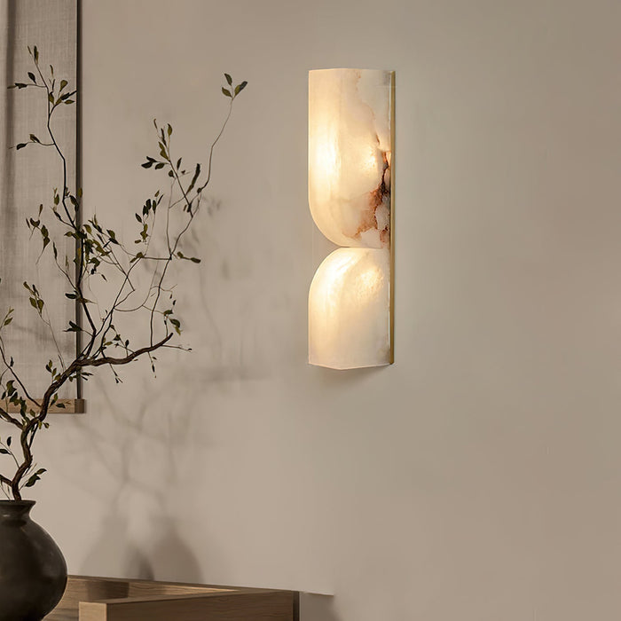 Alabaster Essence Plug-in Wall Sconce-DWHOME