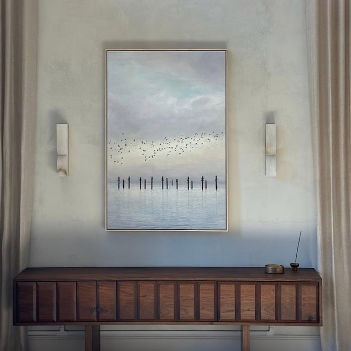 Alabaster Essence Plug-in Wall Sconce-DWHOME