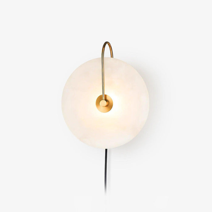 Alabaster LED Plug-In Wall Lamp-DWHOME