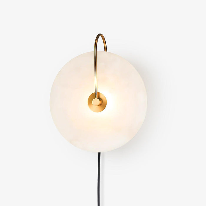 Alabaster LED Plug-In Wall Lamp-DWHOME