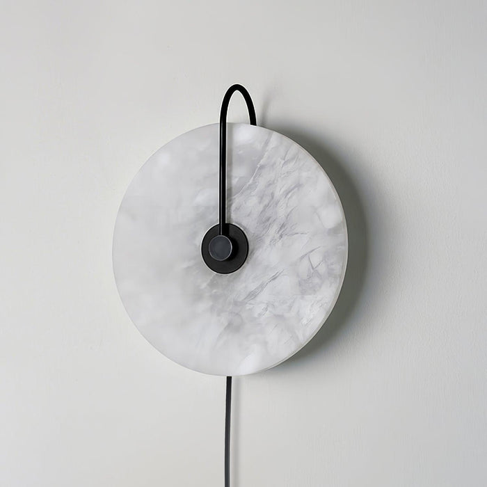 Alabaster LED Plug-In Wall Lamp-DWHOME