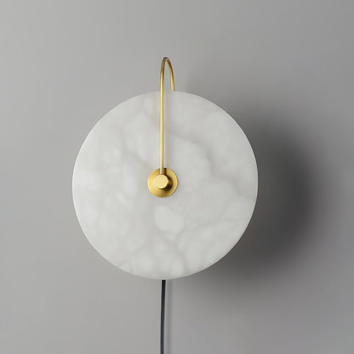 Alabaster LED Plug-In Wall Lamp-DWHOME
