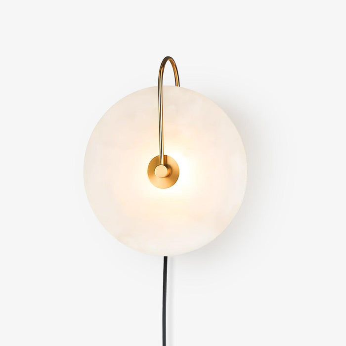 Alabaster LED Plug-In Wall Lamp-DWHOME