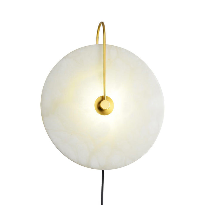 Alabaster LED Plug-In Wall Lamp-DWHOME