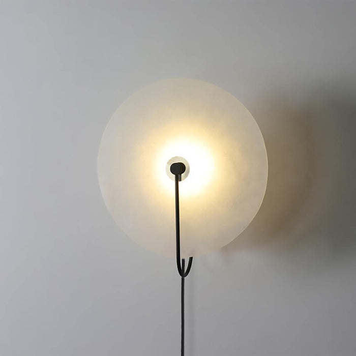 Alabaster LED Plug-In Wall Lamp-DWHOME
