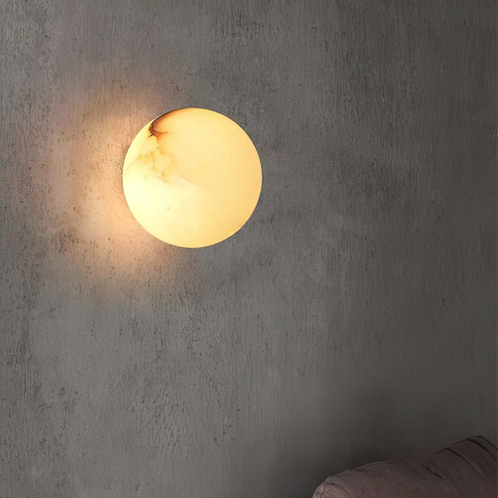Alabaster Mini Orb Wall Lamp - DWHOME