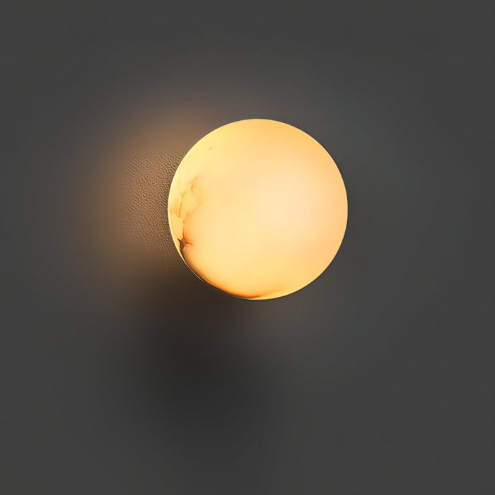 Alabaster Mini Orb Wall Lamp - DWHOME