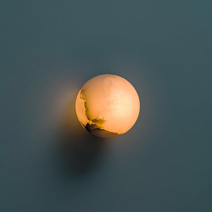 Alabaster Mini Orb Wall Lamp - DWHOME