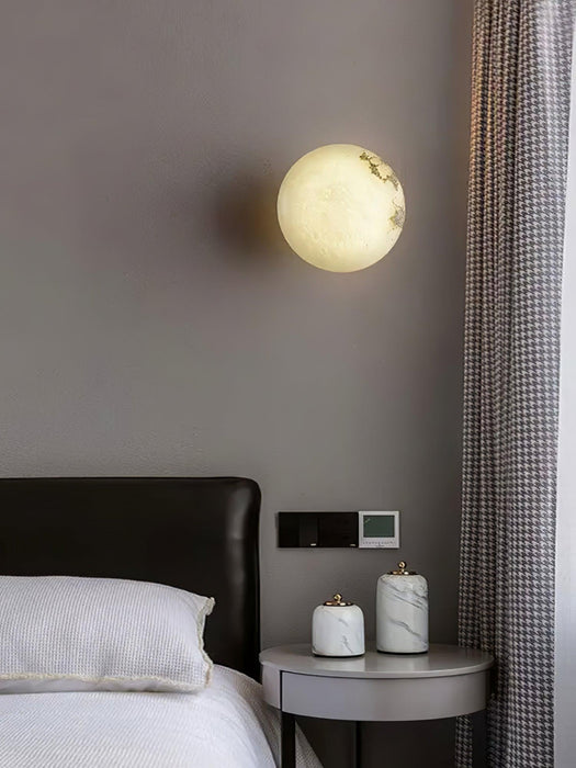 Alabaster Mini Orb Wall Lamp - DWHOME