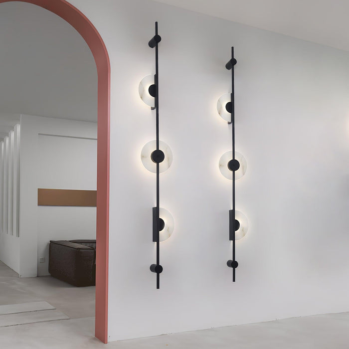 Alabaster Vertical Wall Sconce-DWHOME