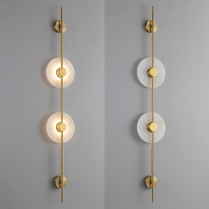 Alabaster Vertical Wall Sconce-DWHOME