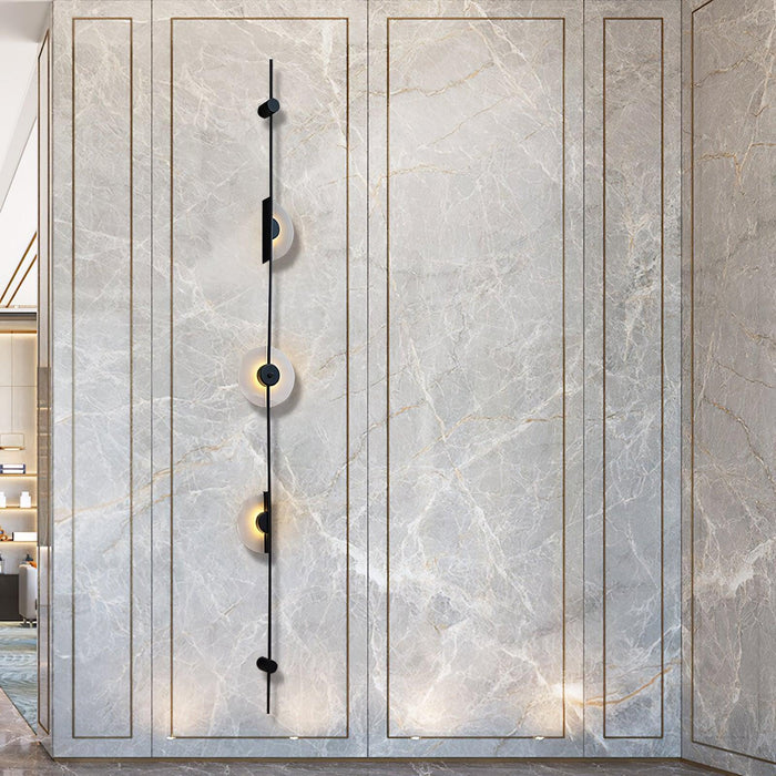 Alabaster Vertical Wall Sconce-DWHOME