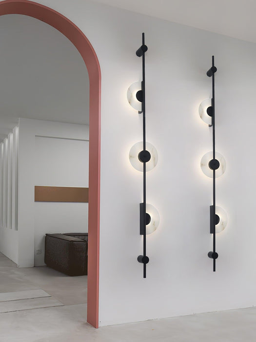 Alabaster Vertical Wall Sconce-DWHOME