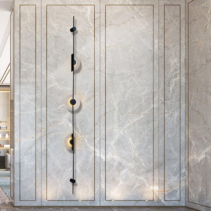 Alabaster Vertical Wall Sconce-DWHOME