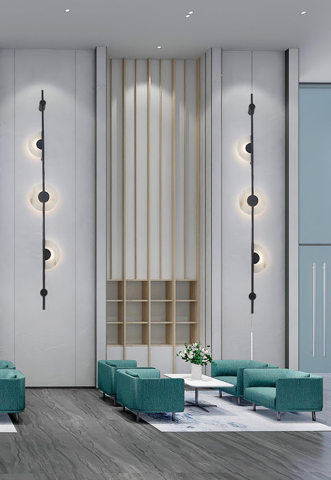 Alabaster Vertical Wall Sconce-DWHOME