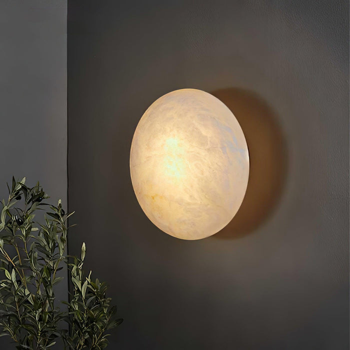 Alabaster Oval Ceiling Lamp-DWHOME