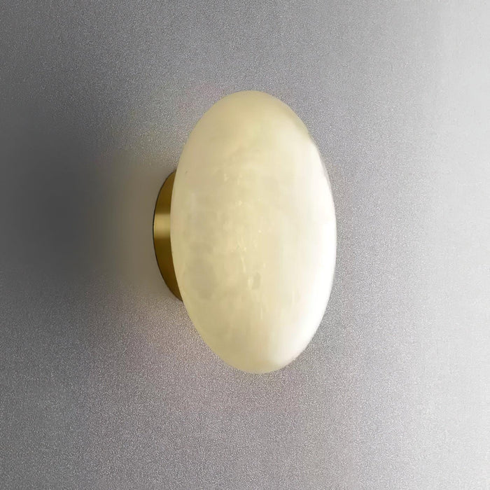 Alabaster Oval Ceiling Lamp-DWHOME