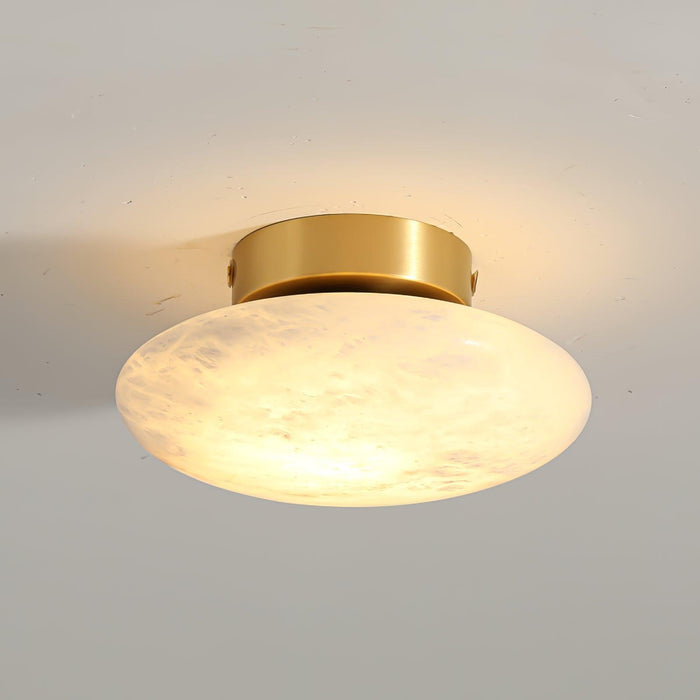 Alabaster Oval Ceiling Lamp-DWHOME